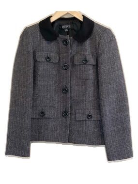 Kasper 4 Petite Peter Pan Collar Blazer and Skirt 4P Suit